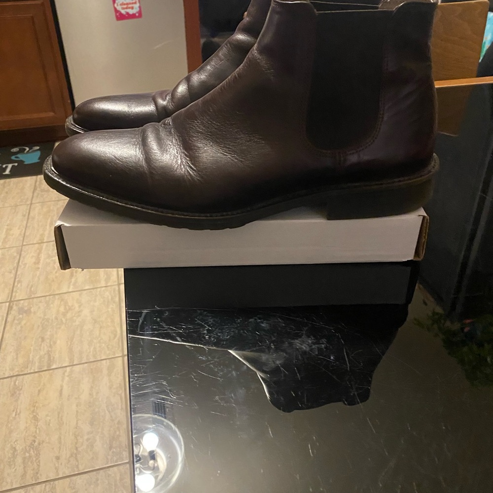 Valuni all leather men’s half boots size 10